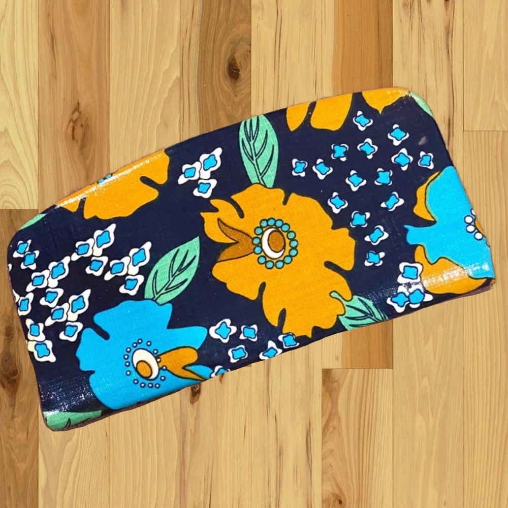 Floral Patent Bi-fold Clutch Wallet